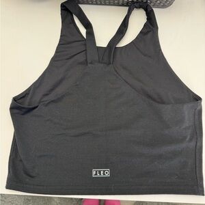 Fleo Charcoal Athletic Top